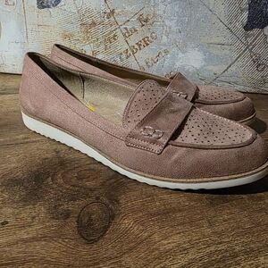 Life Stride Velocity Women's Perforated Loafers - Light Pink.